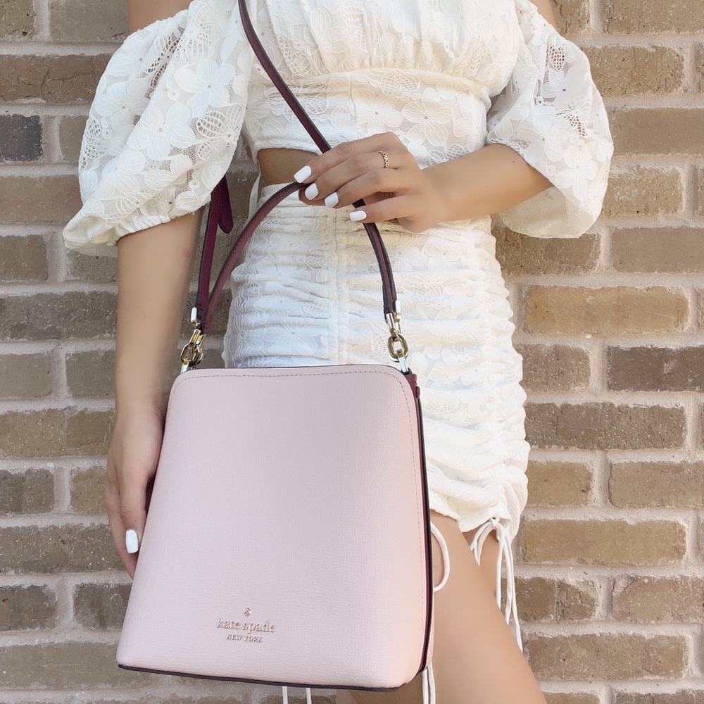 NWT Kate Spade Crossbody Pink Burgundy Multi - Picture 1 of 10